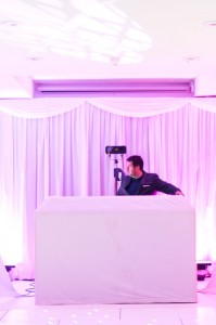 An Anushe Low Photo of Wedding DJ Matt Maurice at a Brocket Hall Wedding